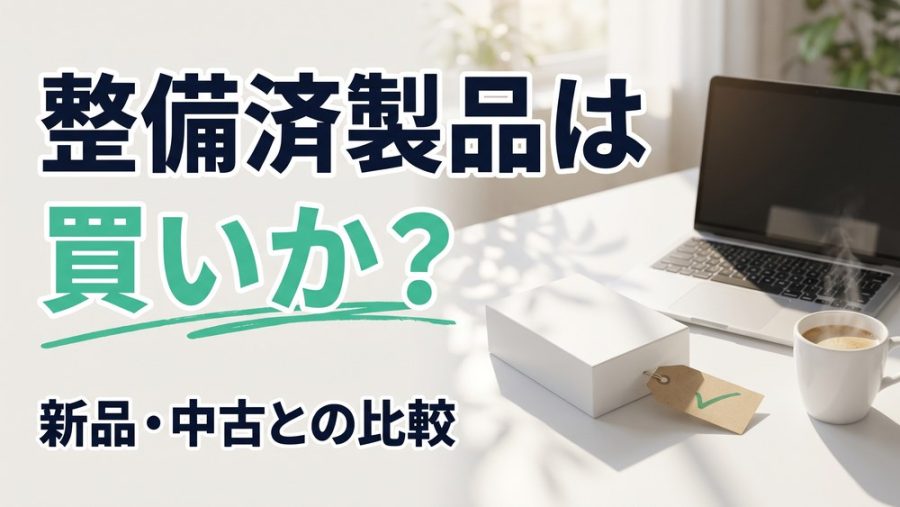 整備済製品（リファービッシュ）は買いか？新品・中古との比較